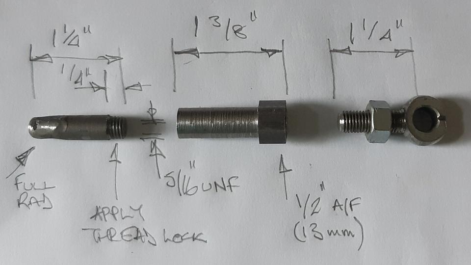 Clutch Slave PUSHROD, Adjustable